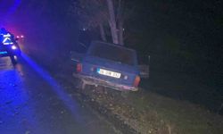 Bolu'da kontrolden çıkan araç ağaca çarptı: 1'i ağır 2 yaralı