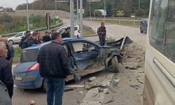 Boyabat'ta 3 araçlı kaza: 1 yaralı