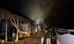Bursa'da hayvan çiftliği alevlere teslim oldu