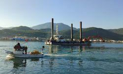 Cide Limanı'nda temizlik çalışması