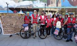 Çocuklar için pedal çeviren Minab Kervanı Van'a ulaştı