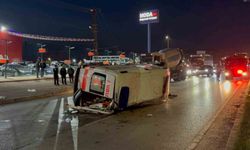 Çorum'da ambulans ile otomobil çarpıştı: 6 yaralı