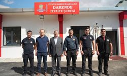 Darende'de itfaiye personeline İtfaiye Haftası ziyareti