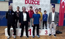 Düzce'de karate şampiyonasında 185 sporcu tatamiye çıktı