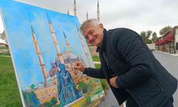 Edirne'de Mimar Sinan'ın şaheseri ressamlara ilham oldu