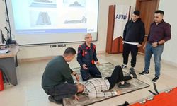 Elazığ'da arama kurtarma ve çadır kurulumu eğitimi