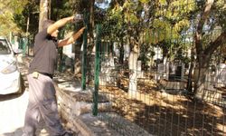 Elmalı Kızıltemeller Mezarlığı'nda güvenlik ve çevre düzenlemesi