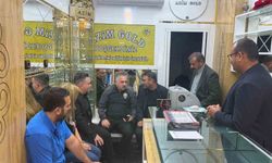 Emniyet Müdürü Mutlu ve DİKO Başkanı Sanal iş yeri kurşunlanan kuyumcu ile görüştü
