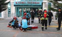 Erciyes Üniversitesi'nde deprem ve yangın tatbikatı