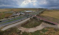Erzurum'da hayvanların güvenli geçişi için yapılan ekolojik köprü tamamlandı