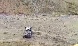 Erzurum'da Palandöken geçidinde tır uçuruma yuvarlandı