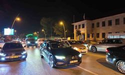 Galatasaray'ın derbi galibiyeti, Erzurum Cumhuriyet Caddesi'nde kutlandı