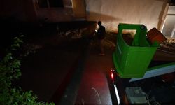 Gümüşhane'de elektrik direği 80 yaşındaki kadının evinin bahçesine devrildi