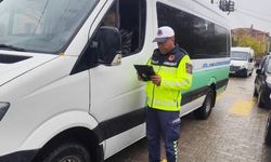 Hayrabolu'da jandarmadan okul servislerine sıkı denetim