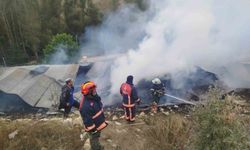 Heybetepe köyünde çıkan yangın söndürüldü
