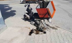Karapınar'da otomobil ve motosiklet çarpıştı: 1 yaralı