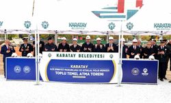 Karatay'da İlçe Emniyet Müdürlüğü ve İstiklal Polis Merkezi için toplu temel atma töreni gerçekleştirildi
