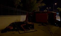 Karşı yola geçen otomobil, motosiklete çarptı: 1 ağır yaralı
