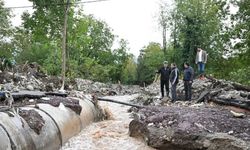 Kartepe'de yağışın yol açtığı hasarlar gideriliyor