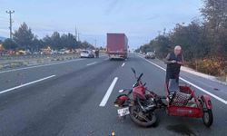 Kastamonu'da otomobil ile üç sepetli motosiklet çarpıştı: 1 yaralı