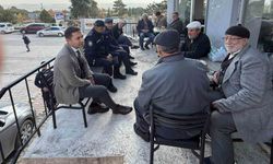 Kaymakam Yıldırım ve Ahat vatandaşların talep ve beklentilerini dinledi