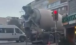 Küçükçekmece'de yola beton sürücüye 109 bin 662 TL idari para cezası