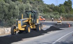 Kuşadası Aydın yolunda deforme olan bölümler yenilendi