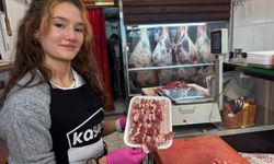 Kütahya'da 18 yaşındaki usta genç kız, kasaplık hünerleriyle dikkat çekiyor