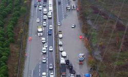 Mahmutbey-Habipler yolunda su baskını: Adeta trafik durdu