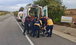 Malkara-Keşan yolunda kamyonet menfeze çarptı: 2 yaralı