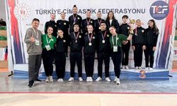 Manisa'dan aerobik cimnastikte gövde gösterisi