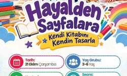 Merkez Kütüphane'de çocuklar hayallerini kitaplara dönüştürecek