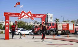 Mersin'de 50 itfaiye eri alımı için 250 aday ter döktü