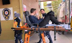 Motosikletini tamir ederken parmağı koptu