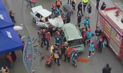 Muş'ta 100 personelin katılımıyla trafik kazası tatbikatı yapıldı