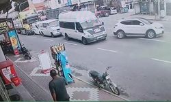 Nevşehir'de tırın neden olduğu zincirleme kaza kamerada
