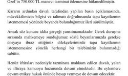 Özgür Özel, Adalet Bakanı Gürlek'e 750 bin lira manevi tazminat ödeyecek