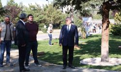 Rektör Prof. Dr. Altun, yapımı devam eden parkı inceledi