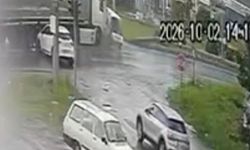Samsun'da 5 kişinin yaralandığı kazanın güvenlik kamerası görüntüsü ortaya çıktı