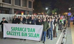 Sapanca'da Gazze'ye destek yürüyüşü