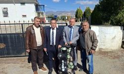 Sarıgöl'de okula spor malzemesi desteği