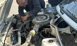 Siirt'te seyir hakindeki araç yandı