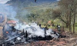 Sinop'ta ev yangını