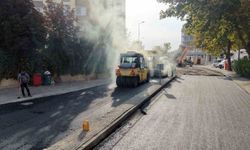 Talas Bahçelievler'de 750 ton sıcak asfalt