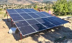 Yenipazar'da sondaj tesisine güneş enerjisi sistemi kuruldu