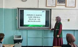 Yeşilay Kars Şubesi'nden öğrencilere sağlıklı yaşam sunumu