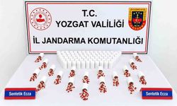 Yozgat'ta 5 bin 626 sentetik ecza hap ele geçirildi