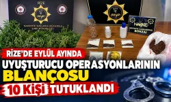 Rize’de Yasaklı Madde Operasyonları: 10 Tutuklama