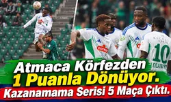 Atmaca kazanama serisini 5 maça çıkarttı 1 puana razı oldu