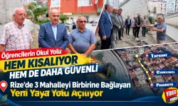 Rize’de 3 Mahalleyi Birbirine Bağlayan Yaya Yolu Açılıyor
